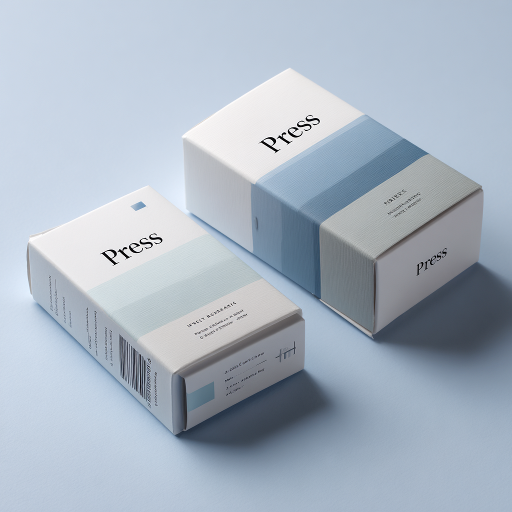 product package on neutral background